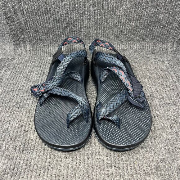Chaco Z/2 Classic Sandals Geometric Black Blue HikingT Trail Strap Men Size 12
